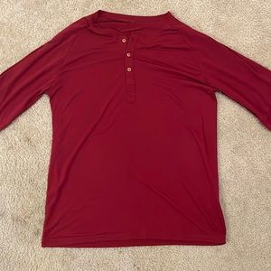 Derminpro red long sleeve tee